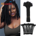 100% Natural Handmade African Dread Locs Crochet Braid Hair Afro Kinky Human Hair Dreadlock Factory